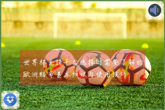 世界杯竞猜平台选择时需要了解的欧洲赔率基本知识与使用技巧